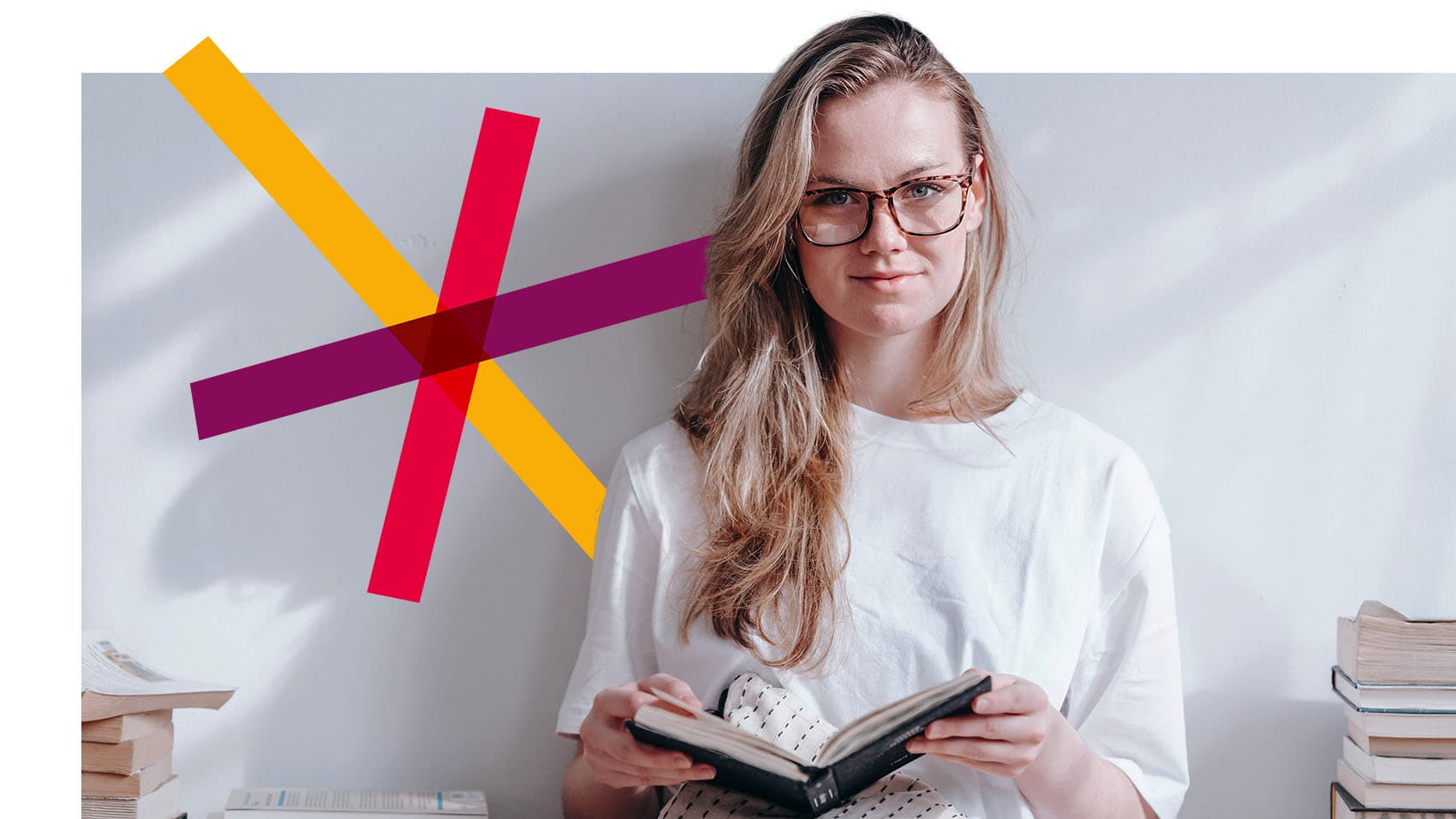 vrouw met boek