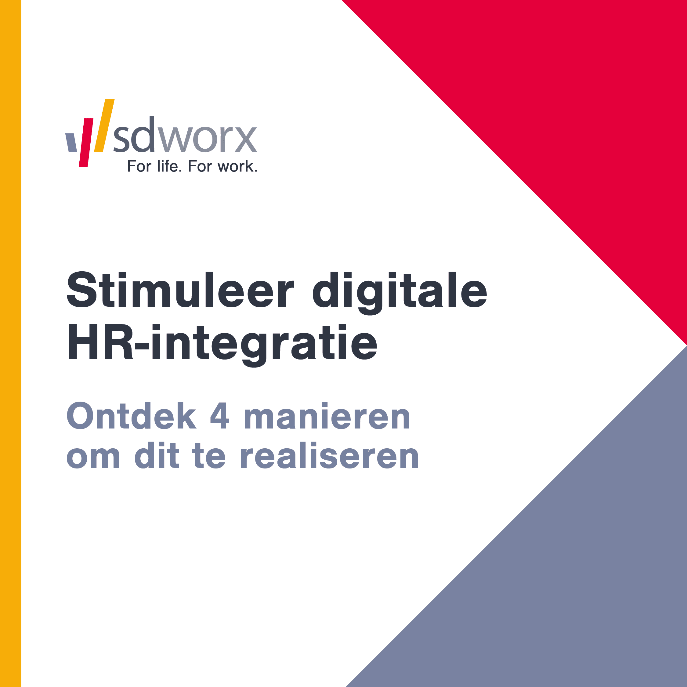 SD Worx logo en tekst over HR-digitalisering