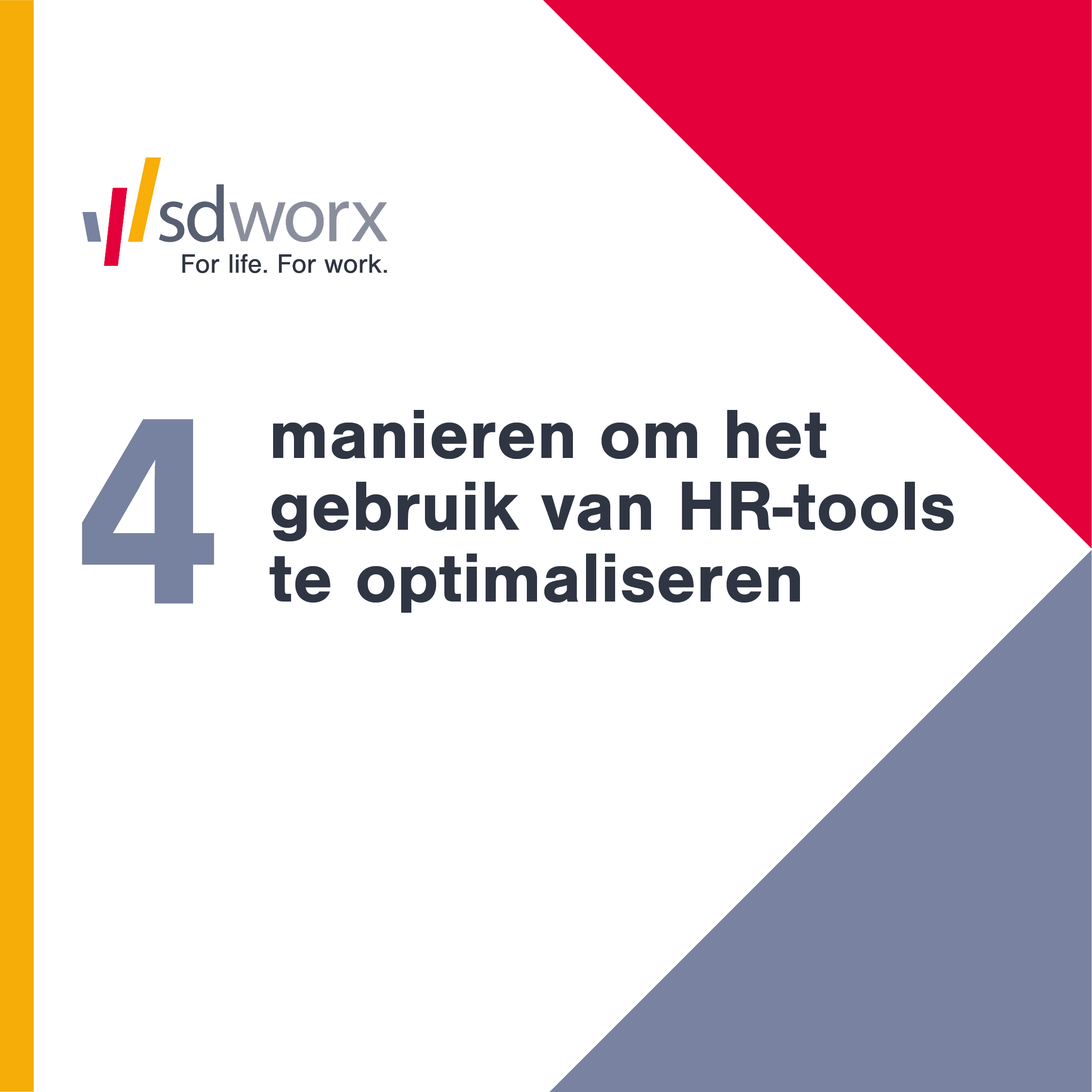 SD Worx logo en tekst over HR-digitalisering