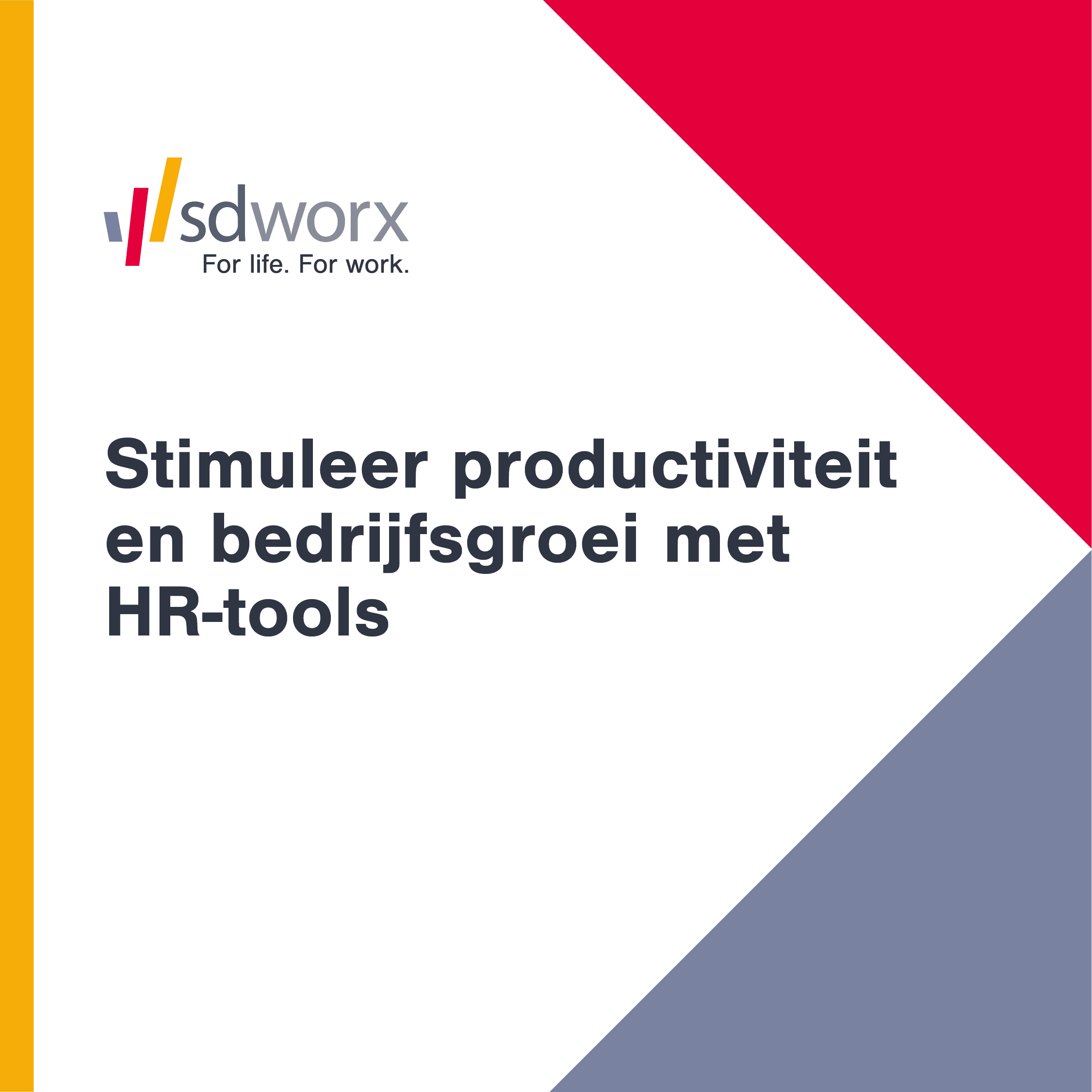 SD Worx logo en tekst over HR-digitalisering
